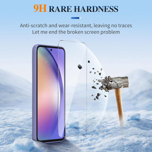 For Galaxy A55 (6.6 inch) Clear 2.5D Tempered Glass Screen Protector - Image 4