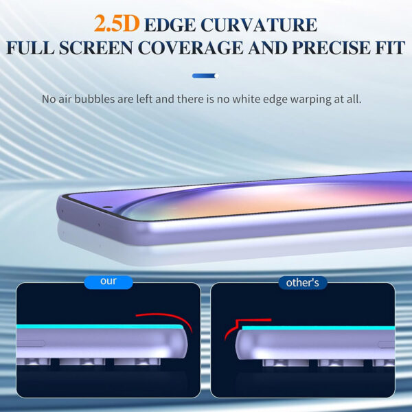 For Galaxy A55 (6.6 inch) Clear 2.5D Tempered Glass Screen Protector - Image 5