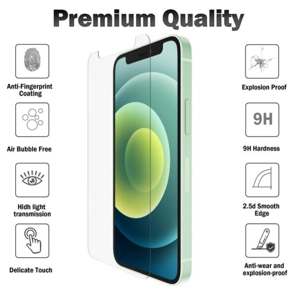 For iPhone Xs Max (6.5 inch) Clear 2.5D Tempered Glass Screen Protector - Image 3