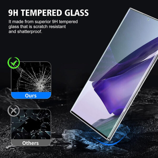 For Galaxy Note 20 (6.7 inch) Full Coverage Tempered Glass Screen Protector Black Frame - Image 5