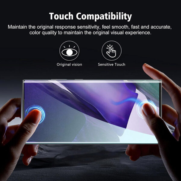 For Galaxy Note 20 (6.7 inch) Full Coverage Tempered Glass Screen Protector Black Frame - Image 9