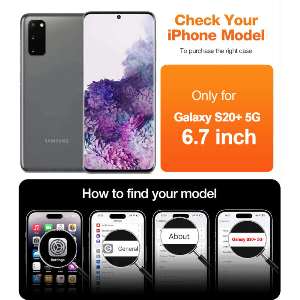 For Galaxy S20 Plus (6.7 inch) Curved Full Coverage Tempered Glass Screen Protector Black Frame - Image 2