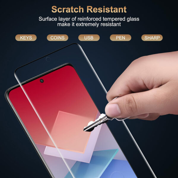 For Galaxy S21 (6.2 inch) Full Coverage Tempered Glass Screen Protector Black Frame - Image 5