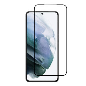 For Galaxy S21 Plus (6.7 inch) Full Coverage Tempered Glass Screen Protector Black Frame