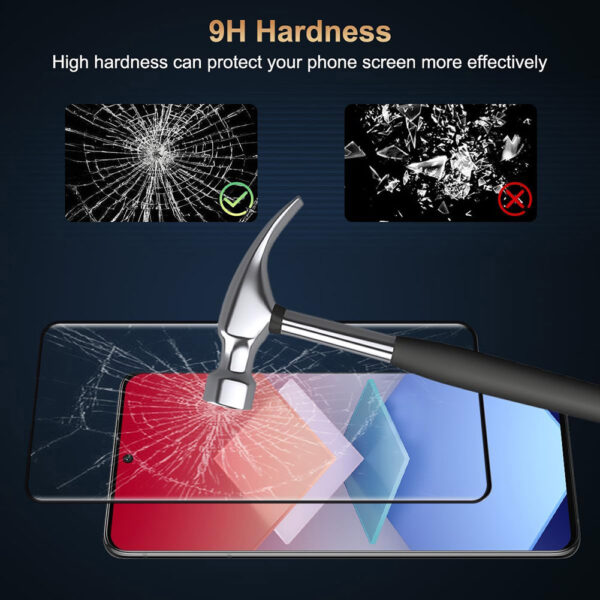 For Galaxy S21 Plus (6.7 inch) Full Coverage Tempered Glass Screen Protector Black Frame - Image 4