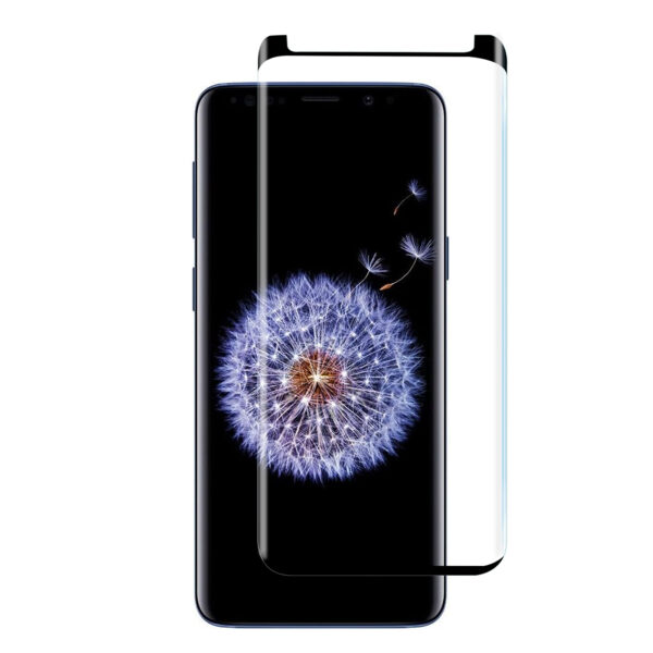 For Galaxy S9 (5.8 inch) Curved Full Coverage Tempered Glass Screen Protector Black Frame