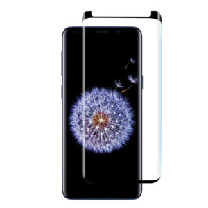 For Galaxy S9 Plus (6.2 inch) Curved Full Coverage Tempered Glass Screen Protector Black Frame