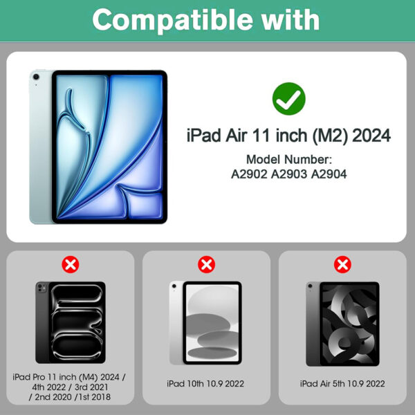 For Apple iPad Air 11 inch M2 2024 Tempered Glass Screen Protector - Image 2