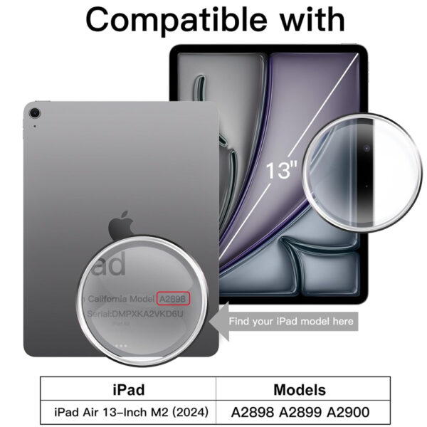 For Apple iPad Air 13 inch M2 2024 Tempered Glass Screen Protector - Image 2