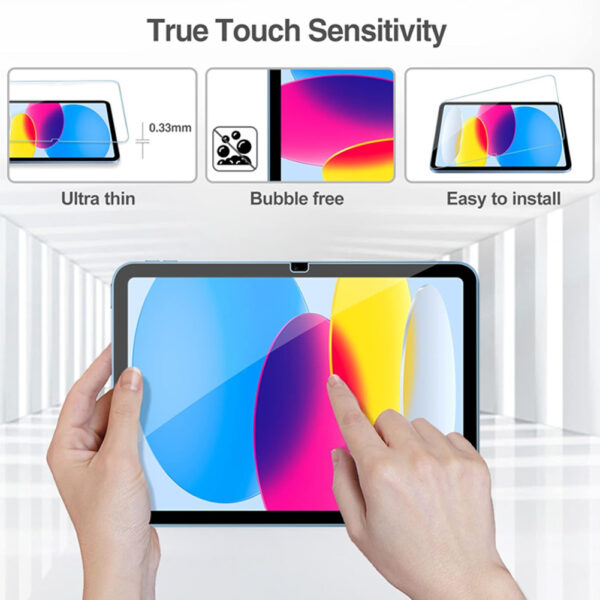 For Apple iPad 10th 10.9" Tempered Glass Screen Protector - Image 6