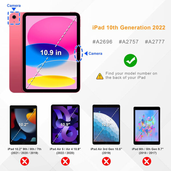 For Apple iPad 10th 10.9" Tempered Glass Screen Protector - Image 2