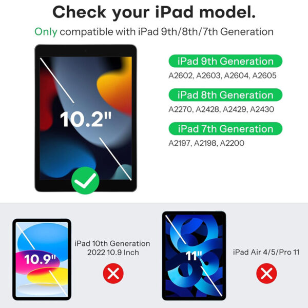 For Apple iPad 7th 8th 9th 10.2" Tempered Glass Screen Protector - Image 2