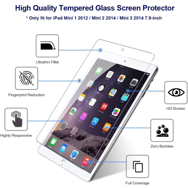 For Apple iPad Mini 1 2 3 7.9" Tempered Glass Screen Protector - Image 3