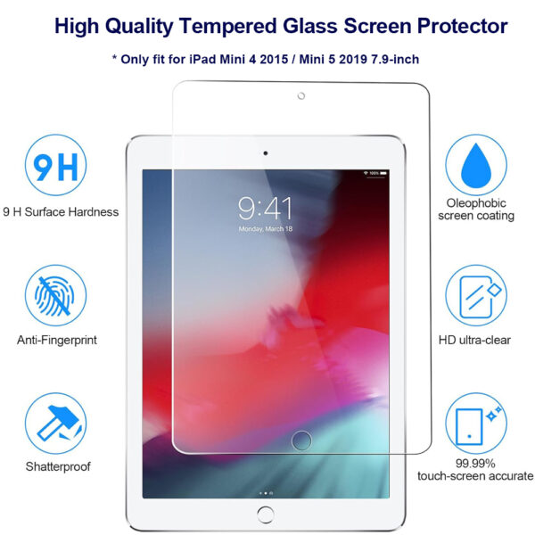 For Apple iPad Mini 4 Mini 5 7.9" Tempered Glass Screen Protector - Image 3