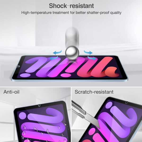 For Apple iPad Mini 6 A17 Pro 8.3" Tempered Glass Screen Protector - Image 5