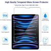 For Apple iPad Pro 11" 2nd 2020 3rd 2021 4th 2022 Tempered Glass Screen Protector - Image 3