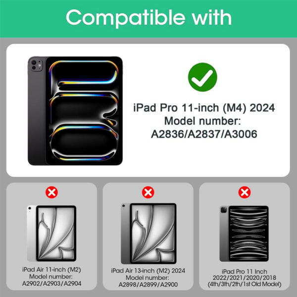 For Apple iPad Pro 11 inch M4 2024 Tempered Glass Screen Protector - Image 2