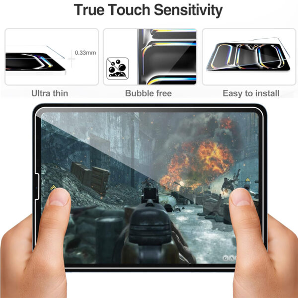For Apple iPad Pro 12.9" 4th 2020 5th 2021 6th 2022 Tempered Glass Screen Protector - Image 4