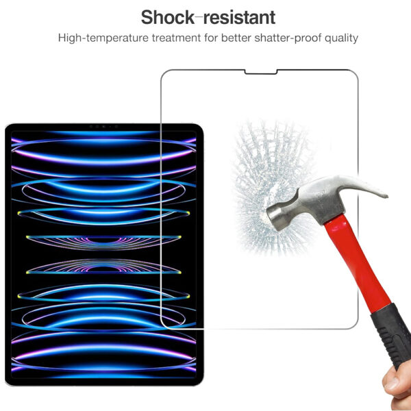 For Apple iPad Pro 12.9" 4th 2020 5th 2021 6th 2022 Tempered Glass Screen Protector - Image 5