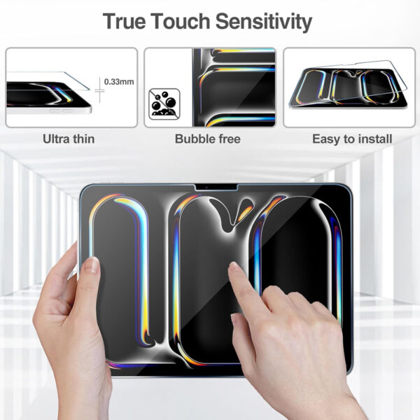 For Apple iPad Pro 13 inch M4 2024 Tempered Glass Screen Protector - Image 5