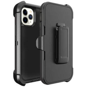 For iPhone 11 Pro Case Heavy Duty Defender Cover with Belt Clip TRL32