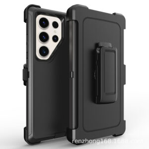 For Galaxy S24 Ultra Case Heavy Duty Defender Cover with Belt Clip TRL32