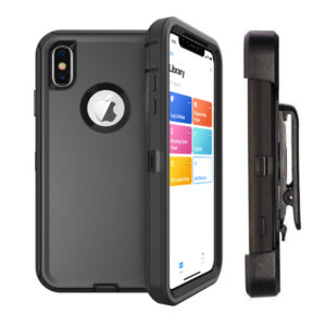 For iPhone Xs Max Case Heavy Duty Defender Cover with Belt Clip TRL32