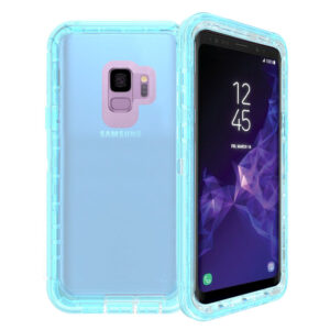 For Galaxy S9 Case Heavy Duty Defender Clear Cover with Belt Clip TRL55