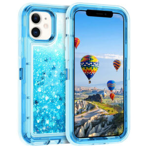 For iPhone 12 Mini Case Heavy Duty Defender Glitter Cover TRL56