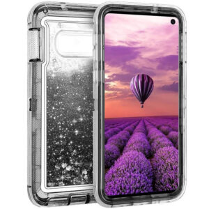 For Galaxy S10e Case Heavy Duty Defender Glitter Cover TRL56