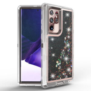 For Galaxy S23 Ultra Case Heavy Duty Defender Glitter Cover TRL56
