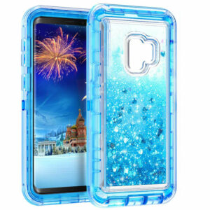 For Galaxy S9 Case Heavy Duty Defender Glitter Cover TRL56