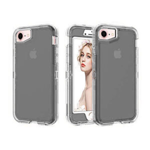 For iPhone 7 8 Case Heavy Duty Defender Transparent Cover TRL82