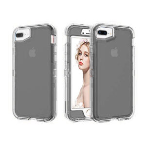 For iPhone 7 Plus 8 Plus Case Heavy Duty Defender Transparent Cover TRL82