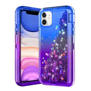 For iPhone 12 Case Heavy Duty Defender Glitter Cover TRL85