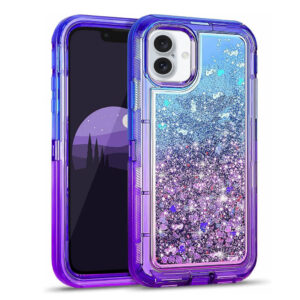 For iPhone 16 Plus Case Heavy Duty Defender Glitter Cover TRL85