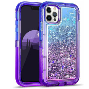 For iPhone 16 Pro Max Case Heavy Duty Defender Glitter Cover TRL85