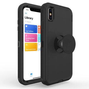 For iPhone Xs Max Case Heavy Duty Defender with Air Kickstand Cover TRL86