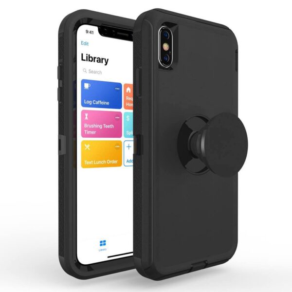 For iPhone Xs Max Case Heavy Duty Defender with Air Kickstand Cover TRL86