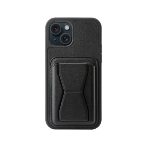 For iPhone 13 Case with Leather Magnetic Pad Card Slot Stand Cover TWL136