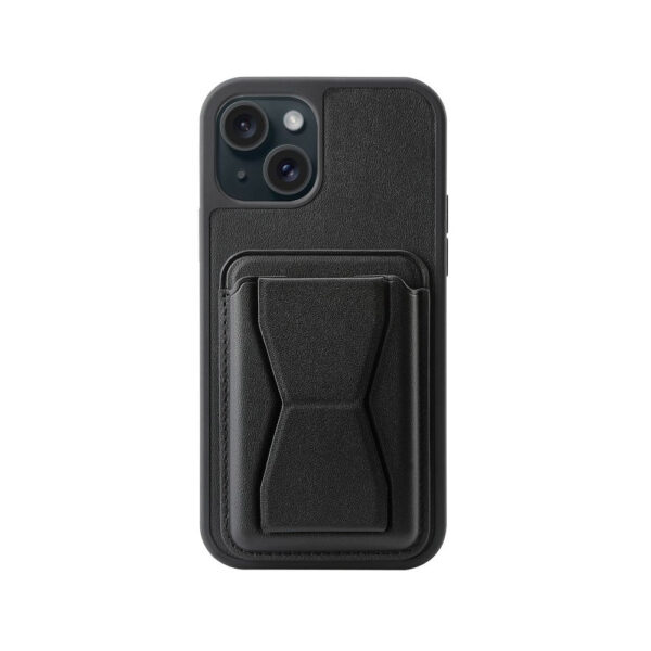 For iPhone 13 Case with Leather Magnetic Pad Card Slot Stand Cover TWL136
