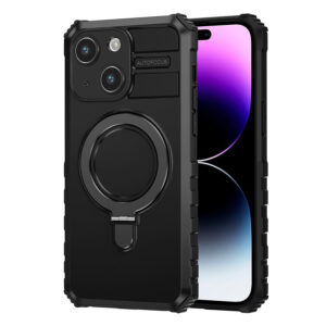 For iPhone 13 Case with Magsafe Charging Stand Holder Hybrid Cover TWL145