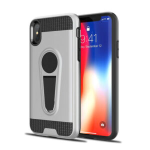 For iPhone XS Case with Magnetic Ring Holder Kickstand Cover TWL72
