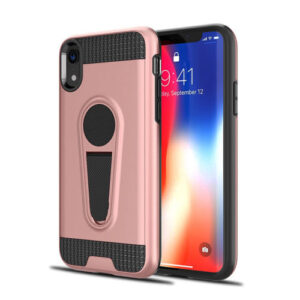 For iPhone XR Case with Magnetic Ring Holder Kickstand Cover TWL72