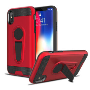 For iPhone Xs Max Case with Magnetic Ring Holder Kickstand Cover TWL72