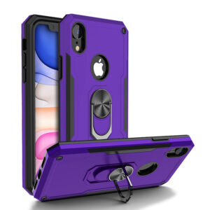 For iPhone XR Case with Magnetic Ring Holder Cover TWL89