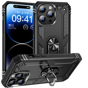 For iPhone 13 Pro Case with Magnetic Ring Holder Cover TWL98