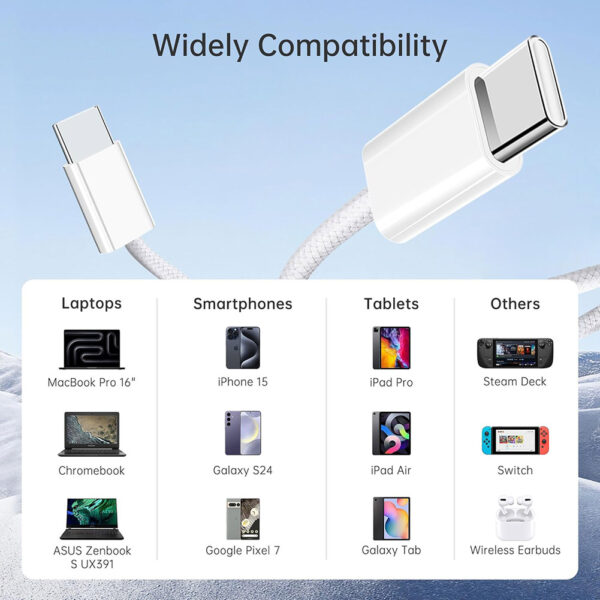 25W 2 in 1 Travel Home Wall Charger Adapter with 3ft Lighting USB Cable for iPhone, B Grade - Image 5