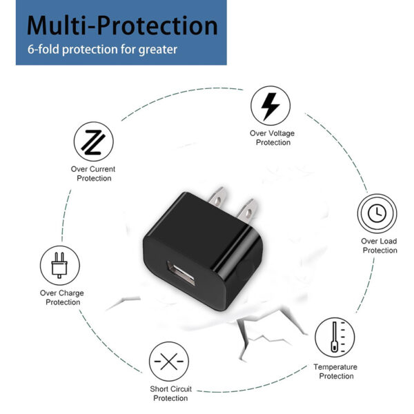 2 in 1 Travel Home Wall Charger Adapter with 3FT Type-C USB Cable - Image 2