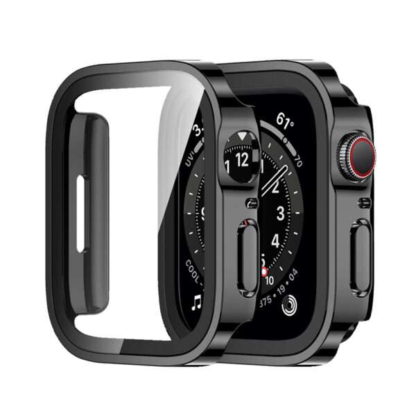 41mm Shockproof Cover Case with Tempered Glass Screen Protector For Apple Watch Series - Image 4
